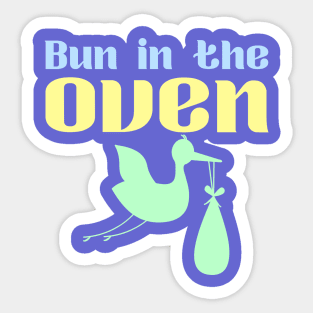 Bun in the oven Sticker